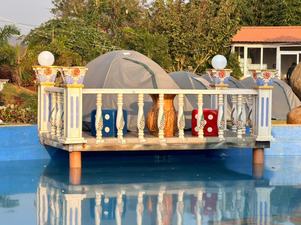 Royal adventure pool side camping
